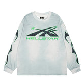 Hellstar Long Sleeve Shirts Hip-hop loose oversize